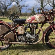 Ariel WNG 350cc 1940 Ex world war 2 machine french barnfind great project