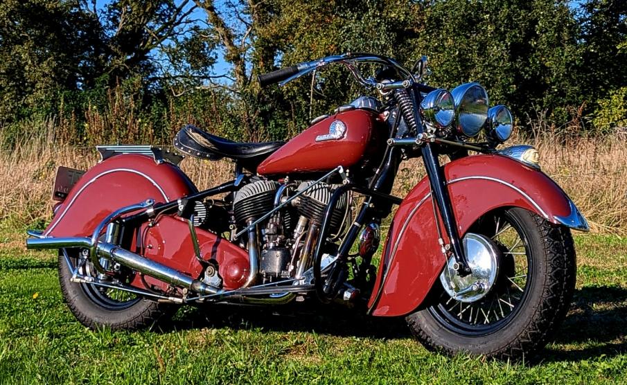 Indian Chief 1200cc  1946 in perfect overhauled condition dutch registration