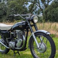 AJS 18CS Competition Scrambler 1958 swedisch papers