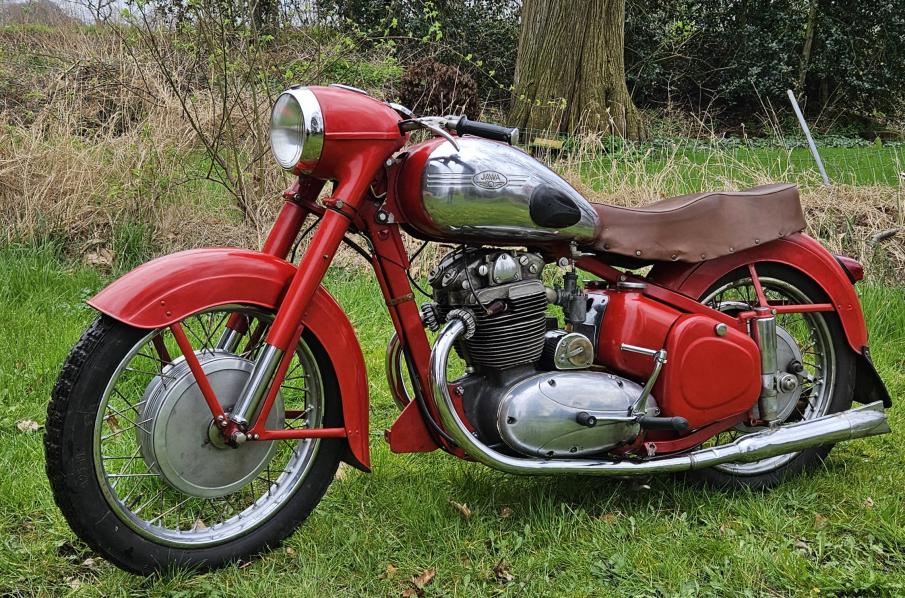 Jawa 500cc 1958 Ohc mod 15 matching numbers | Dutch Lion Motorbikes