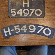 Set of old dutch provincial licence plates front and back