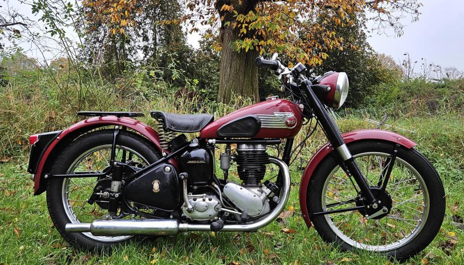 BSA C11 250cc 1951 with dutch registration