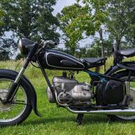 IFA MZ Bk350 two stroke boxer Twin 1955 german papers