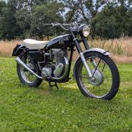 AJS 18CS Competition Scrambler 1958 swedisch papers