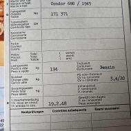 Condor A680 V-Twin 1945 with Swiss  registration papers