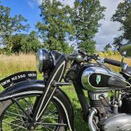 DKW NZ 350cc 1939 with original old and new dutch registration