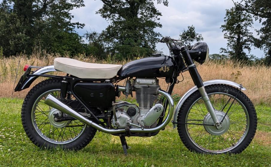 AJS 18CS Competition Scrambler 1958 swedisch papers