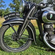 DKW NZ 350cc 1939 with original old and new dutch registration