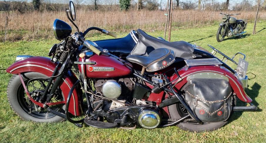 Vintage harley davidson with on sale sidecar for sale