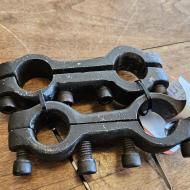 Norton 16h pair handlebar clamps