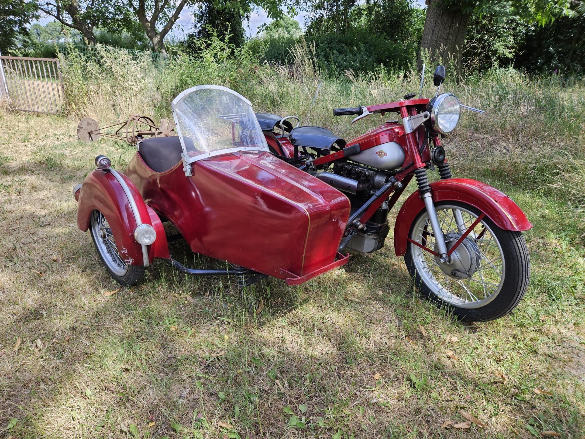 Nimbus 750cc with sidecar 1952 and danisch registration papers | Dutch ...