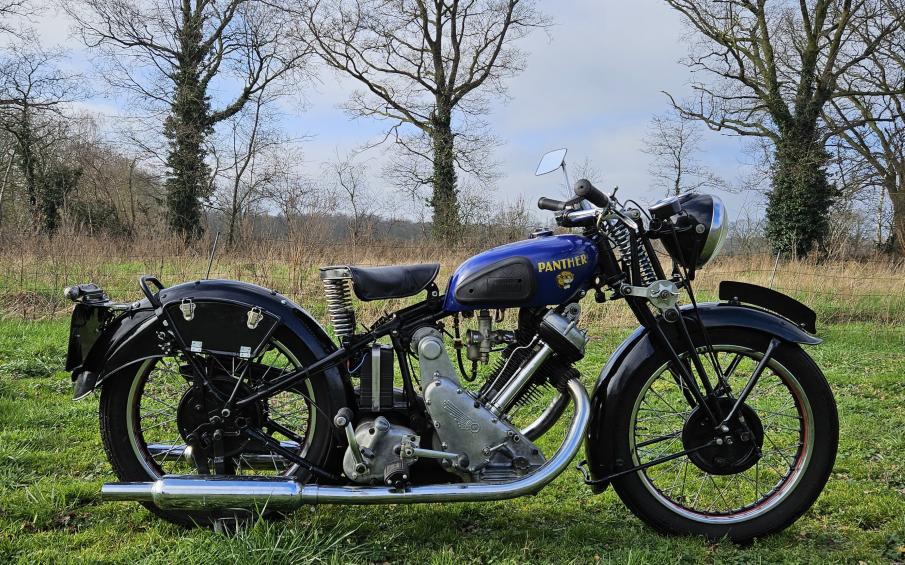 Panther 600cc OHV 1938 with dutch registration